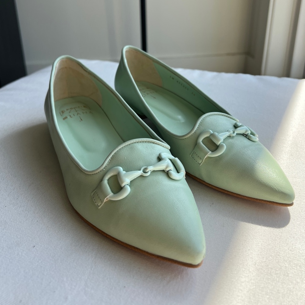 Diana Mint Green Flats